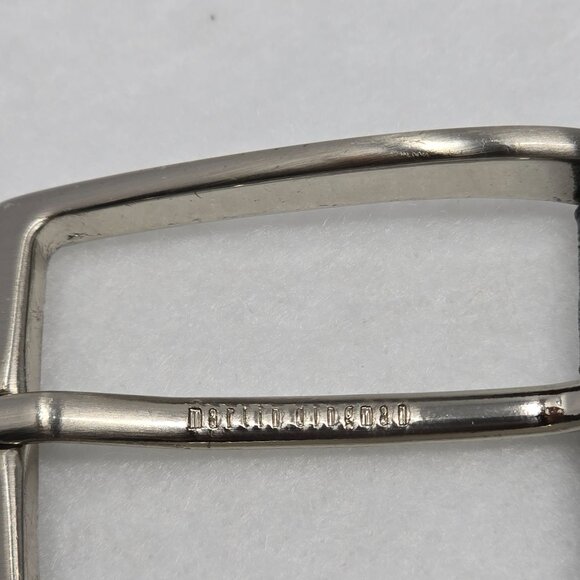 Martin Dingman Belt Mens Sz 40 Premium European Calfskin Black Leather - Picture 3 of 16